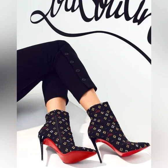 Christian Louboutin black So Kate jacquard booties - Picture 16 of 16